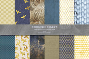 Cornish Coast Gold & Watercolors