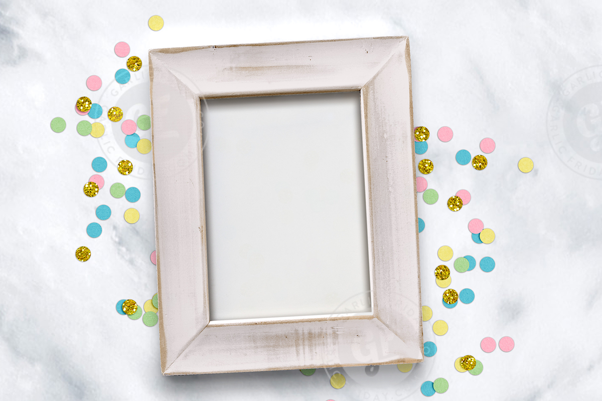 Confetti Frame Party Styled Mockup in Print Mockups - product preview 8