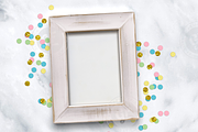 Confetti Frame Party Styled Mockup
