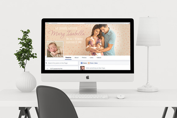 FB Cover | Warm Welcome in Presentation Templates - product preview 1