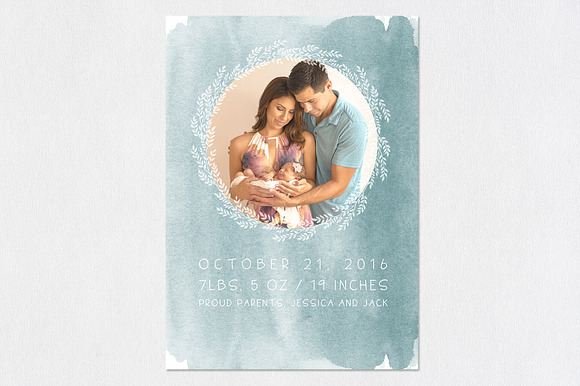 Birth Template | My Little Prince in Card Templates - product preview 4