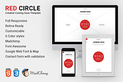 Red Circle - Coming Soon Template