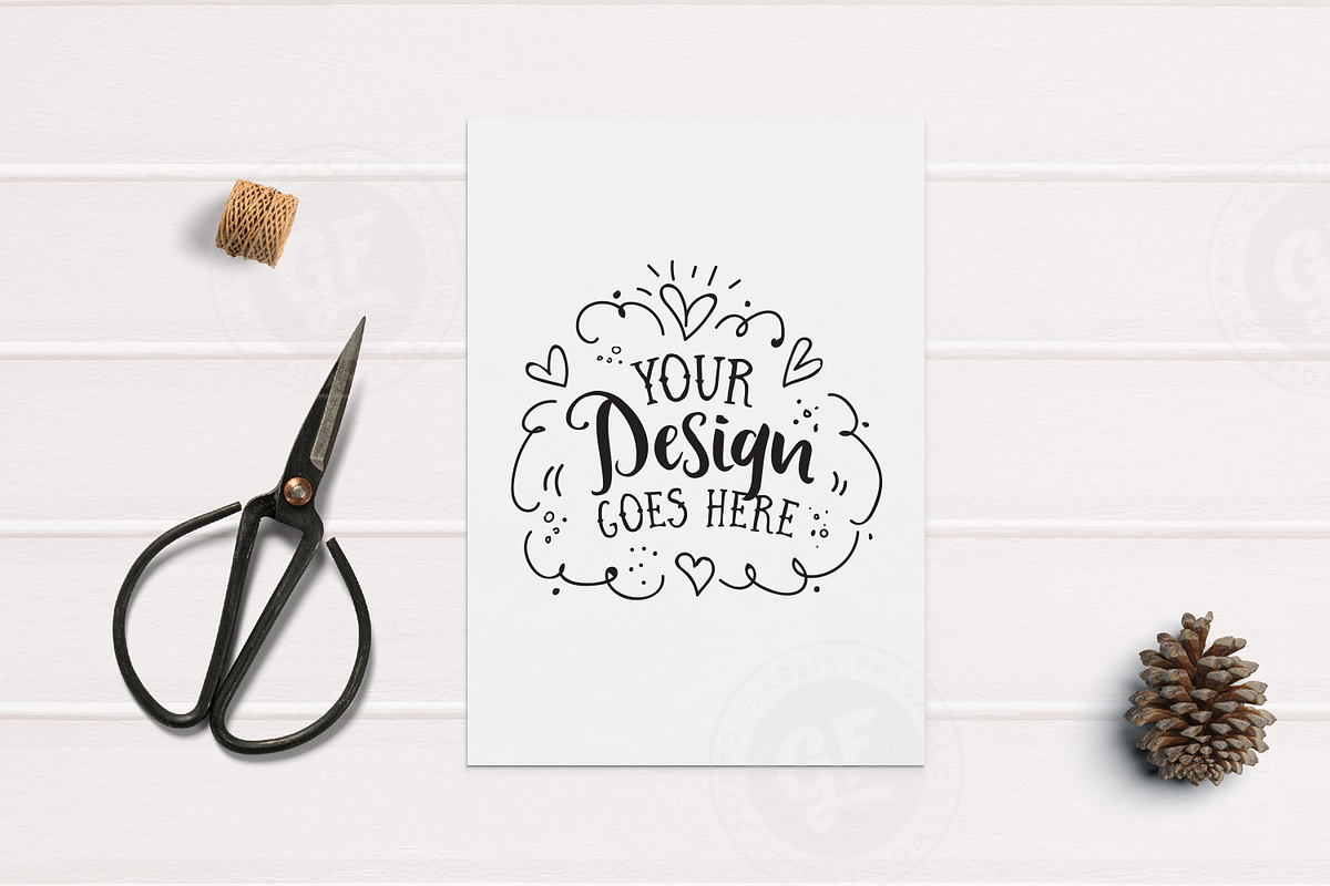 Craft A4 Print Styled Mockup in Print Mockups - product preview 8