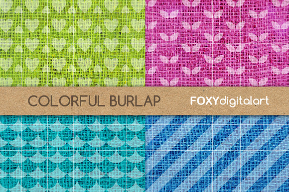 Burlap Texture Digital Papers  in Patterns - product preview 2