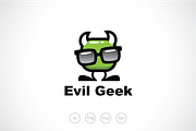 Evil Devil Geek Logo Template