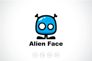 Alien Face Logo Template