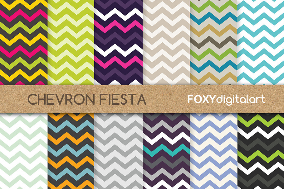 Chevron Scrapbook Paper Packs in Patterns - product preview 8