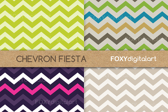 Chevron Scrapbook Paper Packs in Patterns - product preview 2