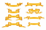 Golden ribbon set