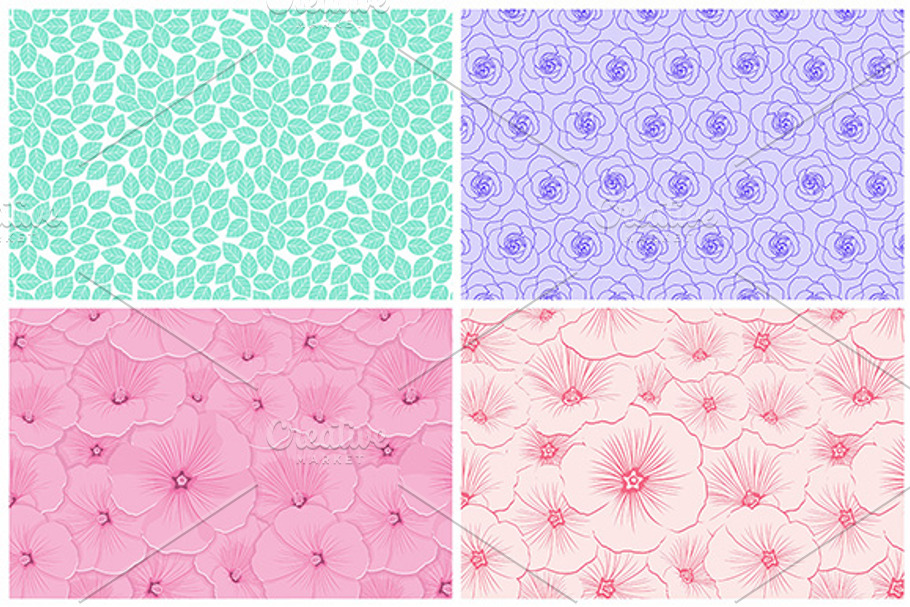 Seamless wallpaper pattern in Patterns - product preview 8