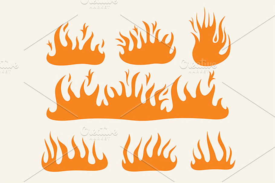 Fire Flames in Icons - product preview 8