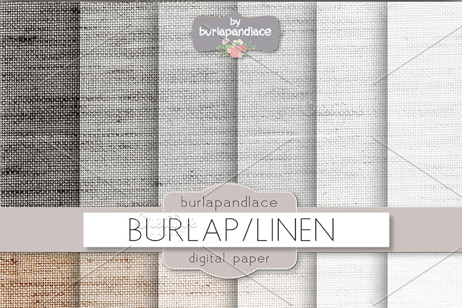 Burlap linen grey beige digitalpaper