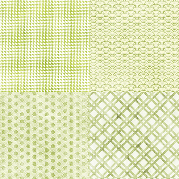 Wild About Green Digital Paper 12 in Patterns - product preview 2