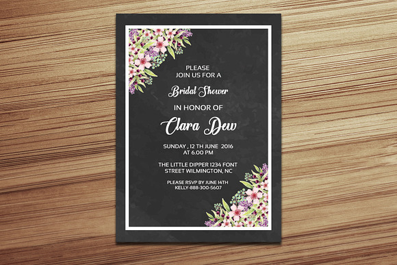 Bridal Shower Invitation Template in Wedding Templates - product preview 1