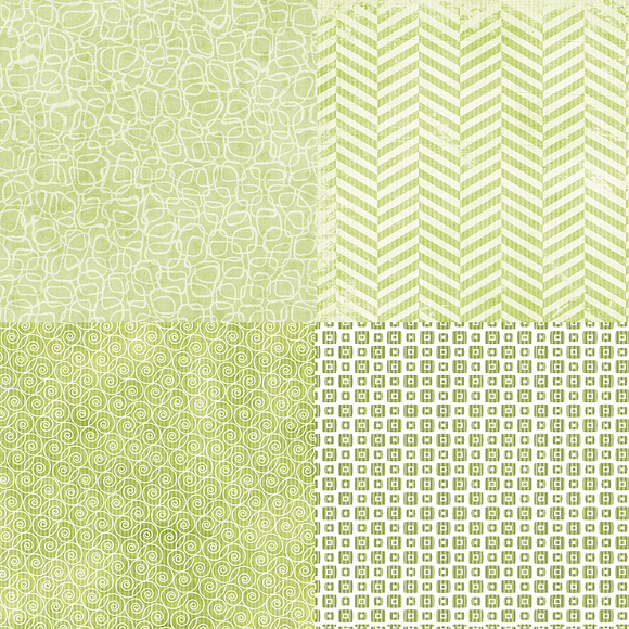 Wild About Green Digital Paper 12 in Patterns - product preview 3