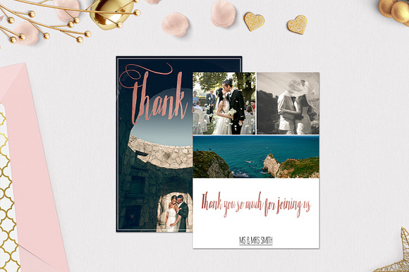 Wedding Thank You Template | Roses in Wedding Templates - product preview 1