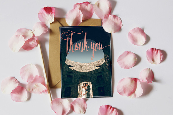 Wedding Thank You Template | Roses in Wedding Templates - product preview 3