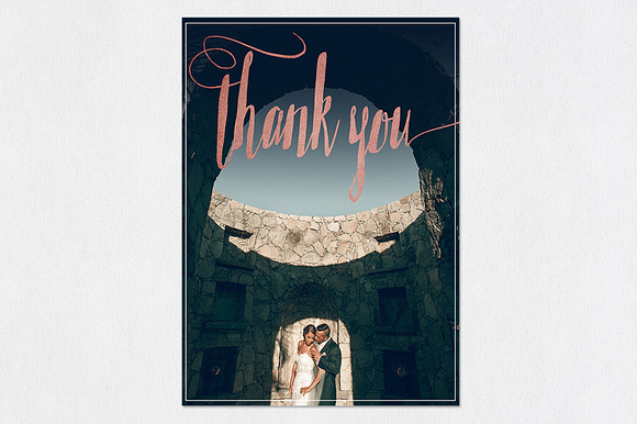 Wedding Thank You Template | Roses in Wedding Templates - product preview 4