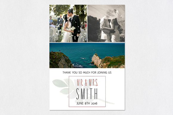 Wedding Thank You Template | Roses in Wedding Templates - product preview 5