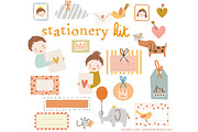 Stationery Kit Vector