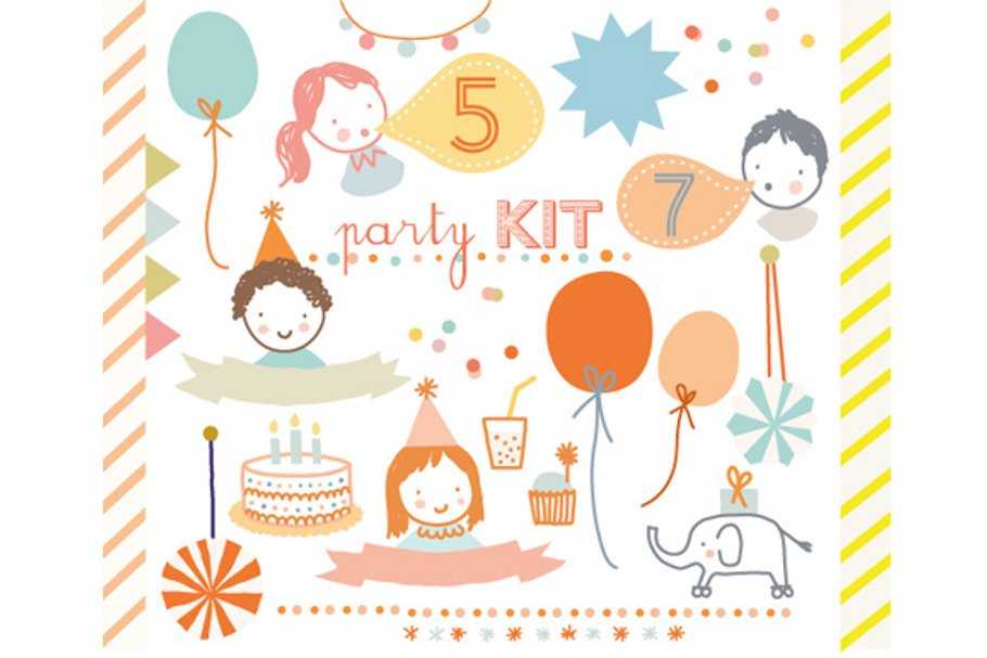 Party Kit Vector in Graphics - product preview 8