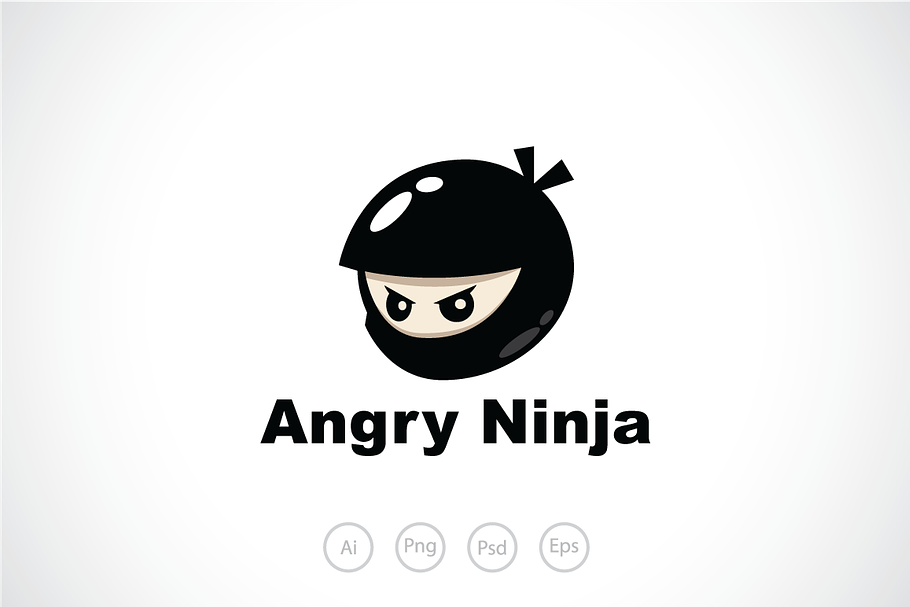Angry Ninja Logo Template