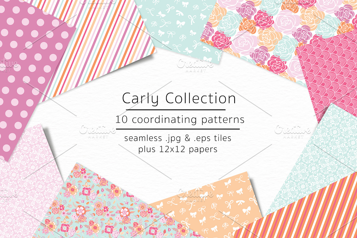 Carly Collection-vector & jpg files in Patterns - product preview 8