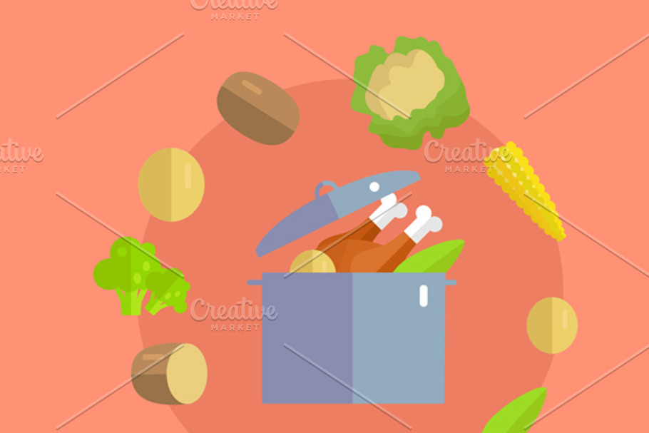 Cooking Concept in Illustrations - product preview 8