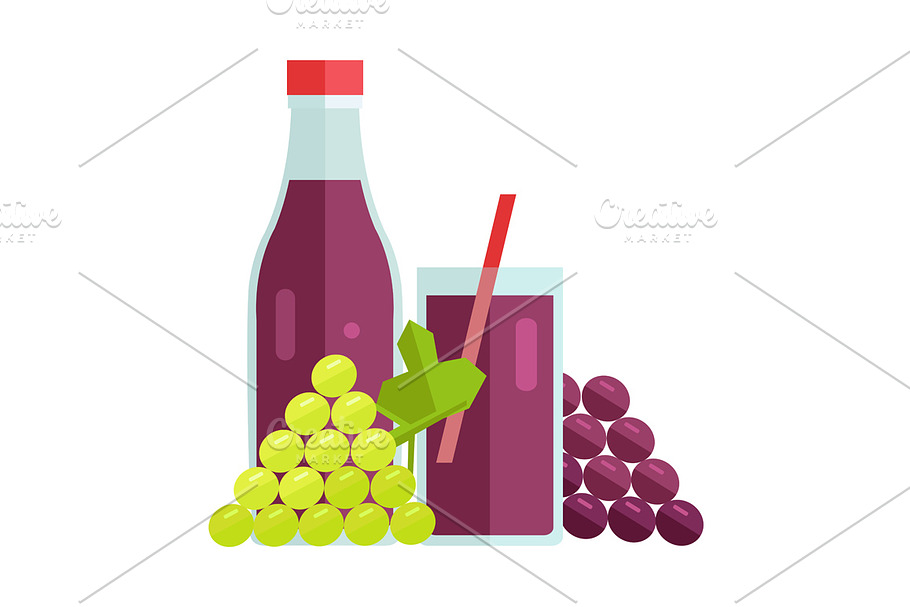 Grape Juice Concept in Illustrations - product preview 8