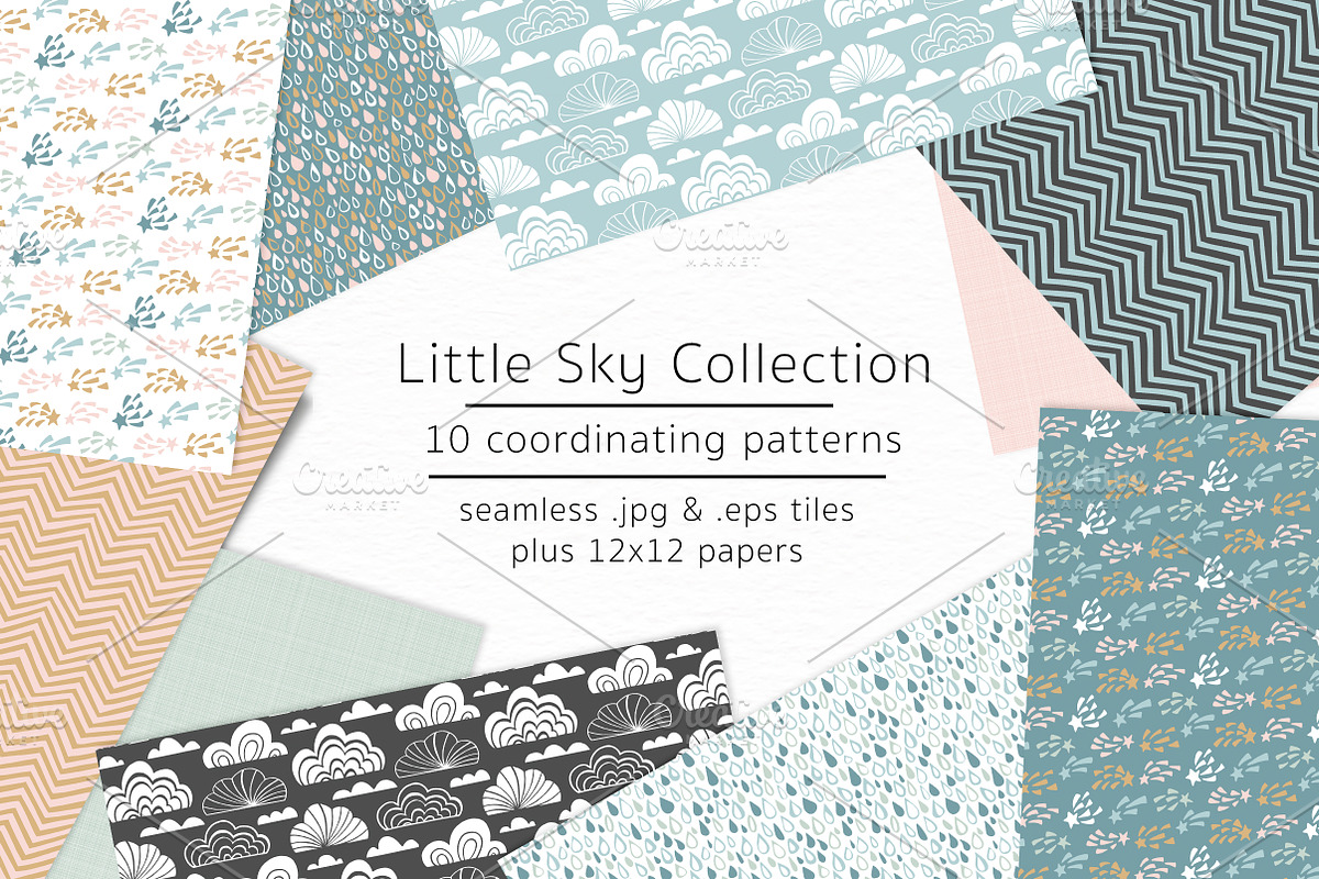Little Sky - vector & jpgs in Patterns - product preview 8