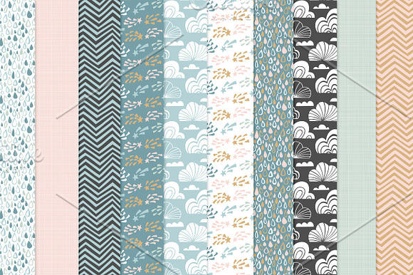 Little Sky - vector & jpgs in Patterns - product preview 1