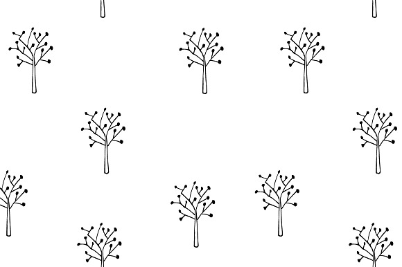 Trees pattern collection in Patterns - product preview 4