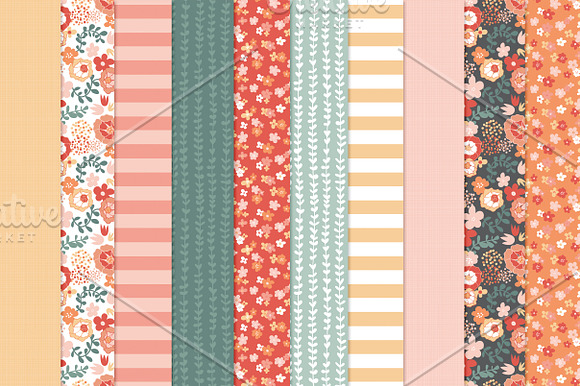 Spring Collection-vector & jpgs in Patterns - product preview 1