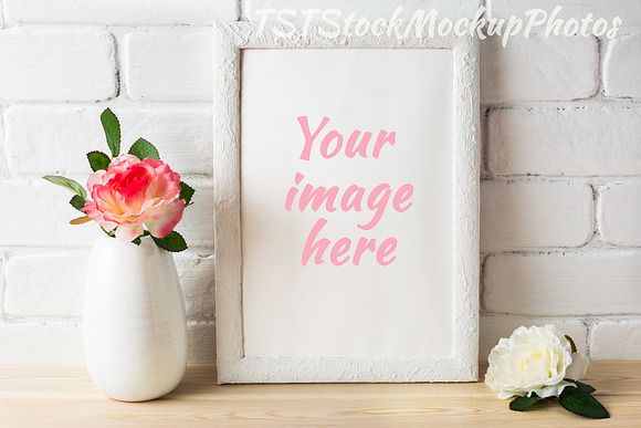 White frame bundle in Print Mockups - product preview 2
