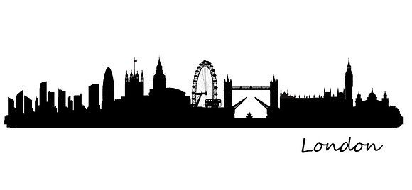 10x files Pack London Uk Skylines in Illustrations - product preview 1