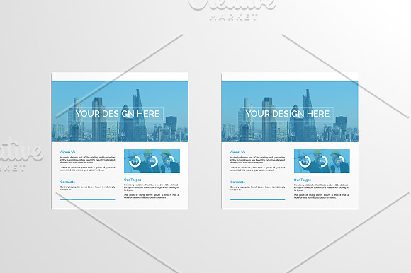 Flyer Square Mock-Up in Print Mockups - product preview 3