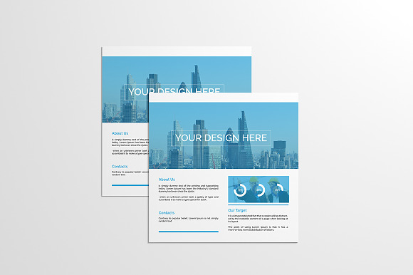 Flyer Square Mock-Up in Print Mockups - product preview 5