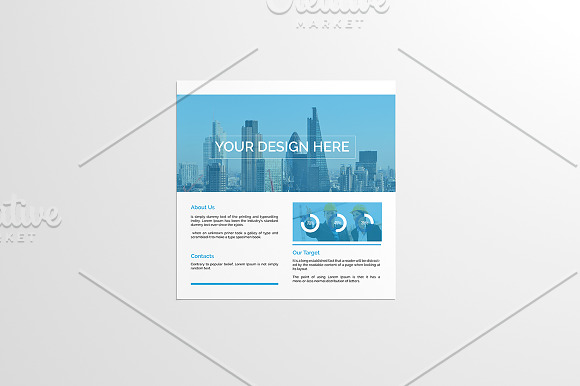 Flyer Square Mock-Up in Print Mockups - product preview 7