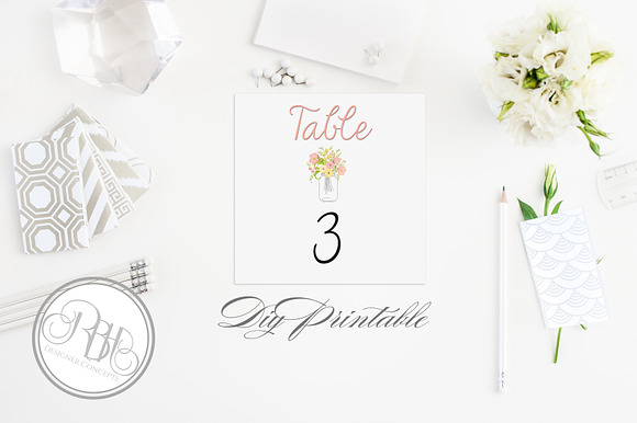 Rustic Table Package-Georgina in Card Templates - product preview 2