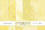 Wild About Yellow Set 2Digital Paper