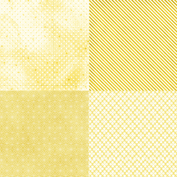 Wild About Yellow Set 2Digital Paper in Patterns - product preview 2