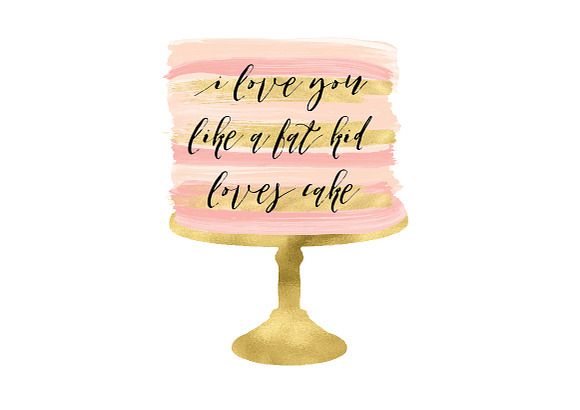 watercolor naked cake clipart in Graphics - product preview 1