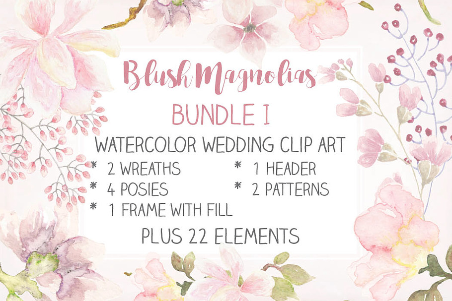 Watercolor wedding clip art bundle I in Illustrations - product preview 8