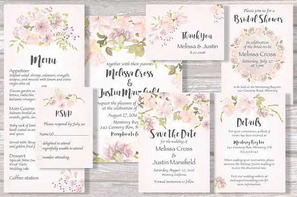 Watercolor wedding clip art bundle I in Illustrations - product preview 1