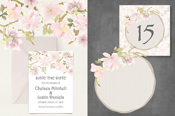 Watercolor wedding clip art bundle I in Illustrations - product preview 5