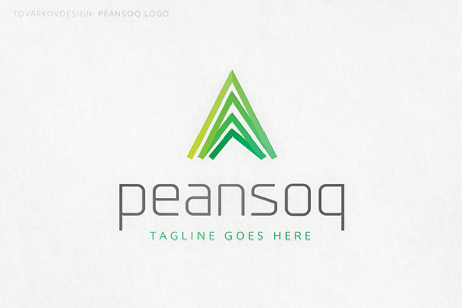 Peansoq Abstract Triangle Logo
