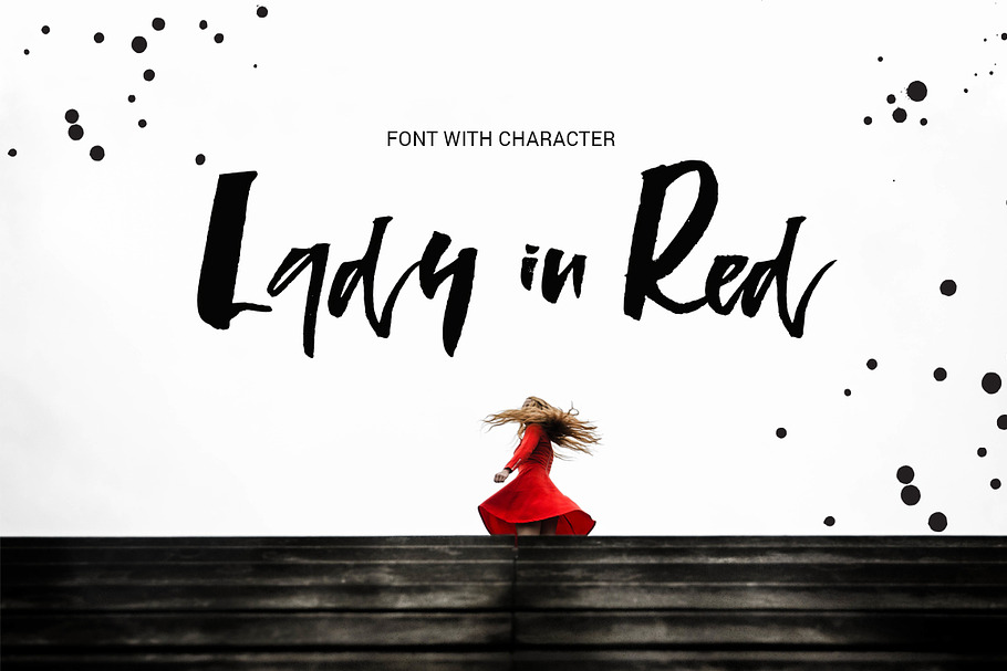 Lady in Red - script font in Script Fonts - product preview 8