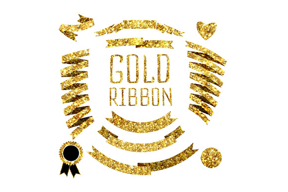 Ribbon of gold glittering  in Textures - product preview 1