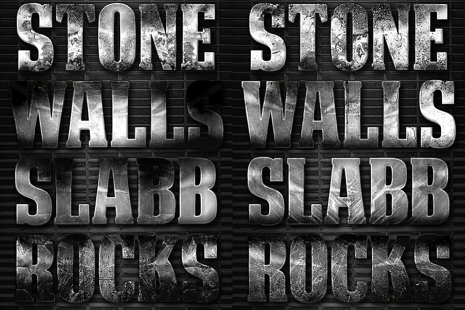 32 Extreme Stone Layer Styles 2 in Photoshop Layer Styles - product preview 8