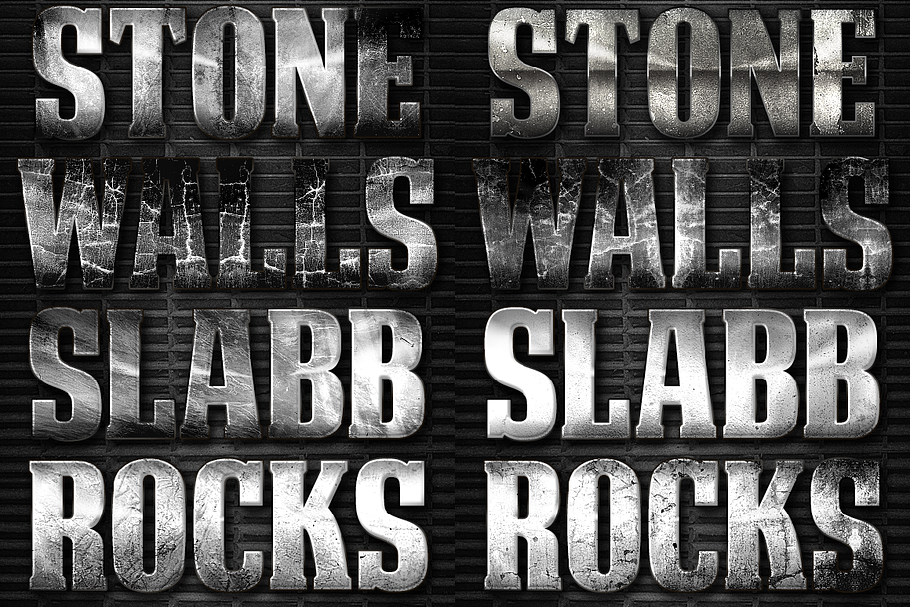 32 Extreme Stone Layer Styles 3 in Photoshop Layer Styles - product preview 8